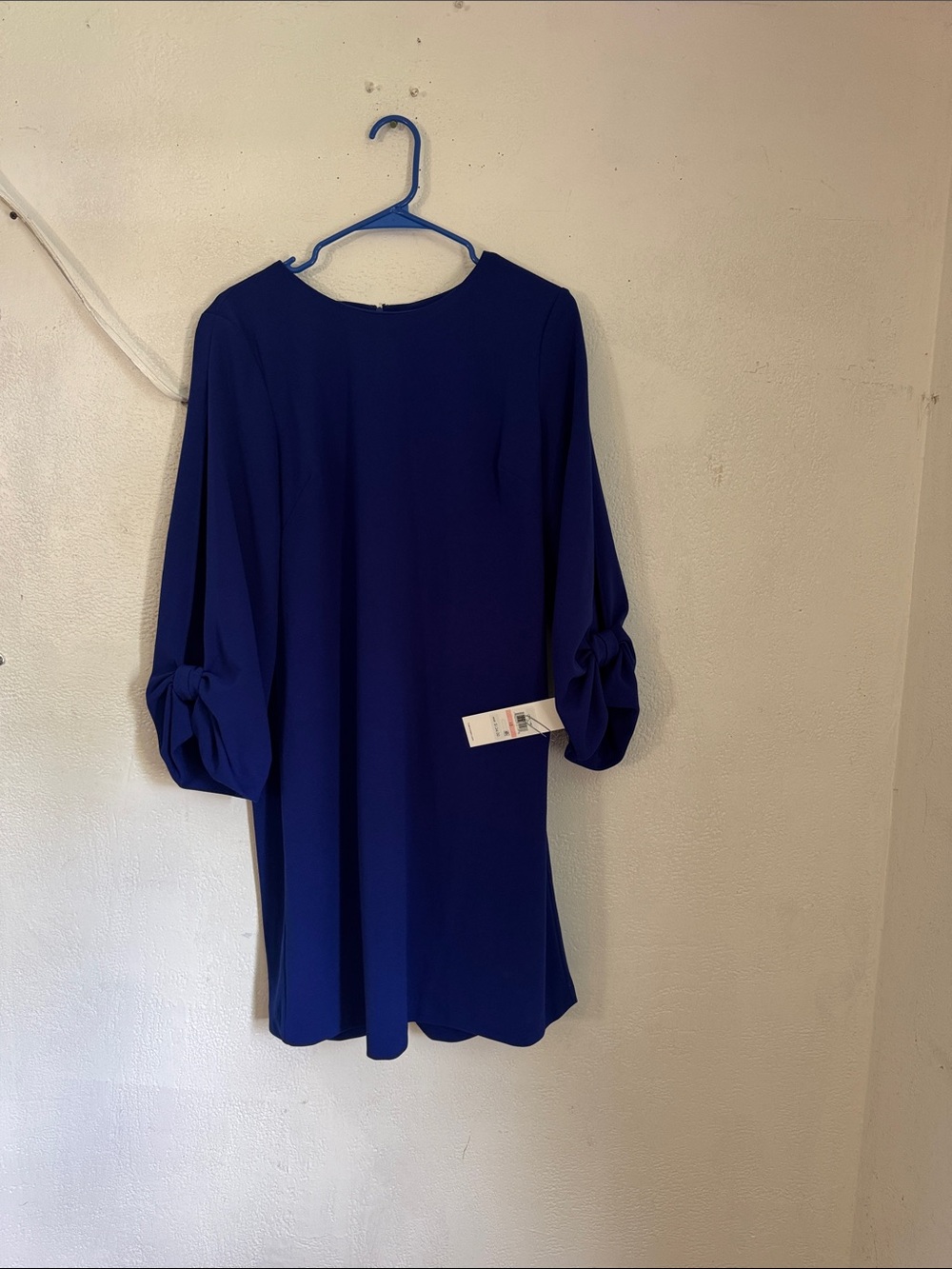Calvin Klein Cobalt Blue Puff-Sleeve Tunic size 10